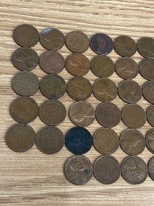 Lot Of (50) Assorted Wheat Cents