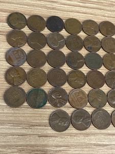 Lot Of (50) Assorted Wheat Cents