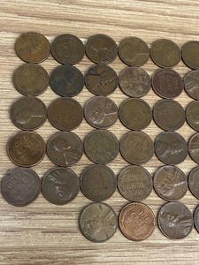 Lot Of (50) Assorted Wheat Cents