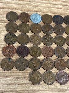 Lot Of (50) Assorted Wheat Cents