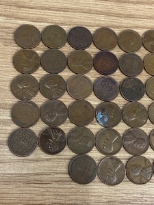 Lot Of (50) Assorted Wheat Cents