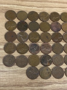 Lot Of (50) Assorted Wheat Cents