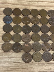 Lot Of (50) Assorted Wheat Cents