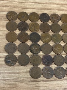 Lot Of (50) Assorted Wheat Cents