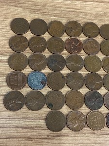 Lot Of (50) Assorted Wheat Cents