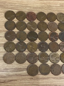 Lot Of (50) Assorted Wheat Cents