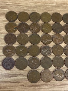 Lot Of (50) Assorted Wheat Cents