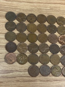 Lot Of (50) Assorted Wheat Cents