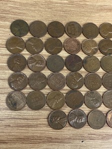 Lot Of (50) Assorted Wheat Cents