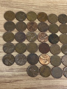 Lot Of (50) Assorted Wheat Cents