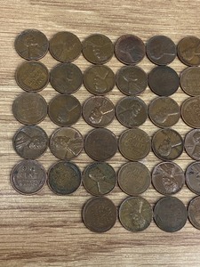 Lot Of (50) Assorted Wheat Cents
