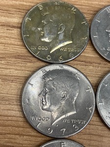 Lot Of (9) Kennedy Halves