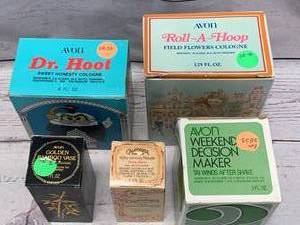 Lot of 5 Vintage Avon Items (many of these Avon Items sell on Ebay from $5-38)