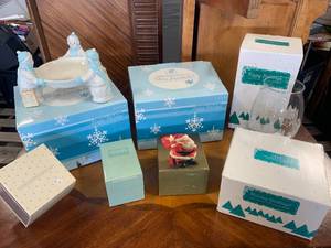 Large Lot of Avon Christmas Collectibles