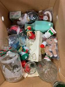 Box of Misc. Christmas Items