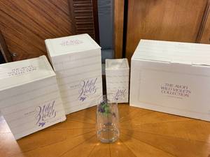 Lot of 4 Avon 1983 Wild Violets Collections