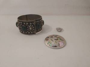 lot 108 image: Three Pieces of Jewelry (Potentially Sterling)