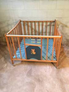 lot 221 image: Old Baby Crib