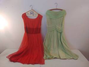 lot 24 image: Five Vintage Dresses