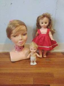 lot 69 image: Three Vintage Horseman Dolls