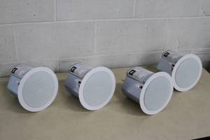 lot 17 image: Lot of 4 (2 Pair) of JBL Professional Control 14CT Full Range Ceiling Speakers