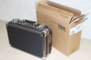 lot 31 image: New Listen Technologies 4-Unit Portable RF Charging  Carrying Case Model LA-317