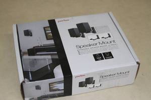 lot 46 image: Pair of NEW Peerless Bookshelf Audio Speaker Wall Mounts - Model SPK26