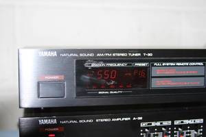 lot 71 image: Yamaha Audio Natural Sound A-32 Stereo Amplifier AND T-30 Receiver