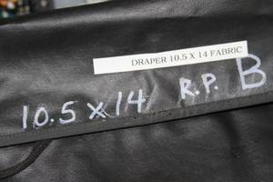 lot 90 image: Draper Pro Video Cinefold Portable Projection Screen 10.5 x 12 - REAR Screen Material
