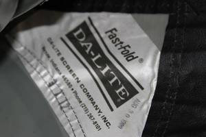 lot 91 image: Da-Lite Dalite Fast Fold FastFold Video Projector Screen Material - REAR Projection
