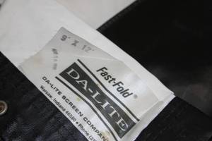 lot 92 image: Da-Lite DALITE Fast Fold 9x12 Video Projector Screen & Cover - FRONT Projection
