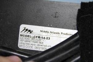 lot 98 image: Middle Atlantic CFR Series Audio Video Equipment Rack Model CFR-14-23 (MSRP $539)