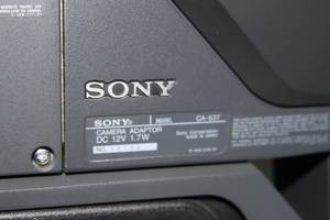 lot 117 image: Sony Professional Broadcast  Studio Video Camera Camcorder System
