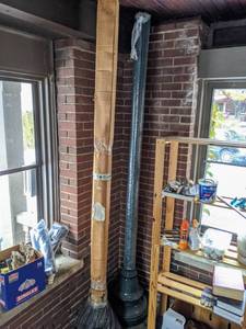 lot 57 image: Two Complete Cast Iron Streetlamps and Two Sconces