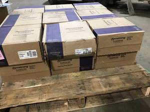 18 CASES WITH ARMSTRONG FLOORING SEE PICS