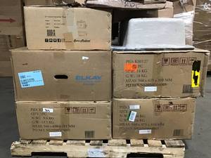 PALLET WITH ASSORTED BRANDED SINKS SEE PICS