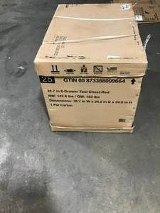 HUSKY 36IN 6 DRAWER, DEEP TOOL CHEST RED SEE PICS