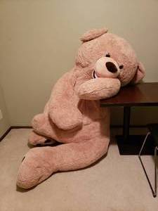 lot 27 image: Giant plush teddy bear