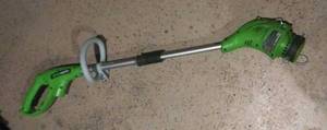 lot 41 image: Greenworks electric string trimmer weed whip