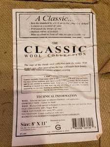 lot 64 image: Classic brand Wool rug 8x 11