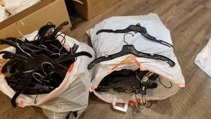 lot 89 image: Clothes hangers