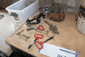 lot 862 image: Lot of (Approximately 7) Hitch Pins, Couplings