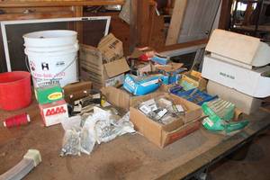 lot 853 image: Drywall Screws, Paslode Nails, Coil Nails, Staples, Construction Staples, Nails, Screws, Misc. Fasteners