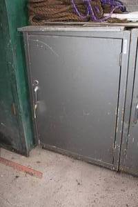 lot 891 image: Steel Work Cabinet 1-Locking Door