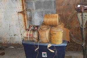 lot 879 image: Lot of (7) Jaguar Baler Twine Spools 40lbs. Gross 39lbs. Net
