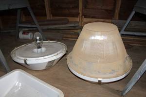 lot 901 image: Lot of (2) Commercial Light Fixtures with 22 Bases