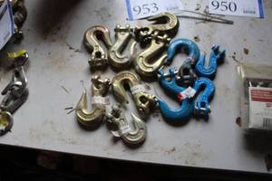 lot 953 image: Lot of (11) Chain Hooks