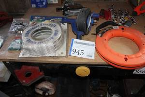lot 945 image: Fish Tape Reel with Draw Auger, Washing Machine Water Fill Hose 6