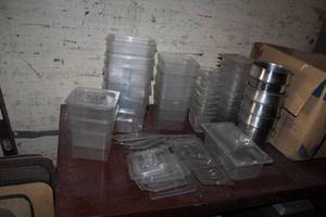 lot 992 image: Lot of (Approximately 36) Stainless Steel Food Storage Containers, Plastic Food Storage Containers