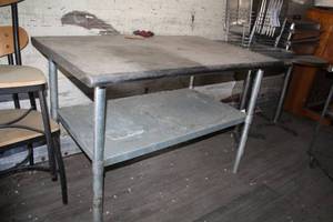lot 978 image: NSF Stainless Steel Prep Table